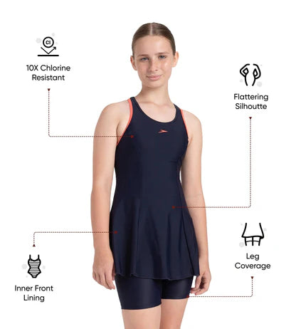 Speedo_Girls_Endurance_10_Racerback_Swimdress_with_Boyleg_True_Navy_Info_InstaSport