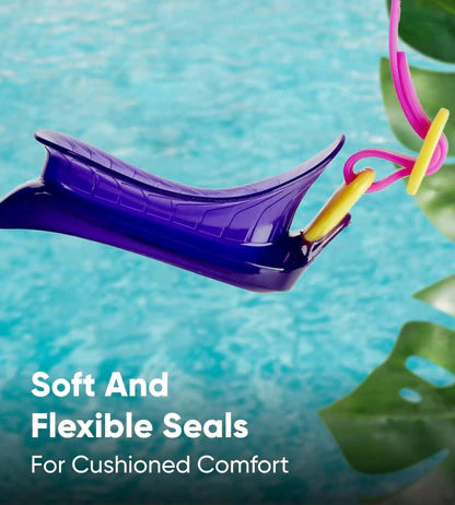 Speedo_Junior_Futura_Classic_Tint_Lens_Swimming_Goggles_Pink_Violet_Flexible_Seals_InstaSport