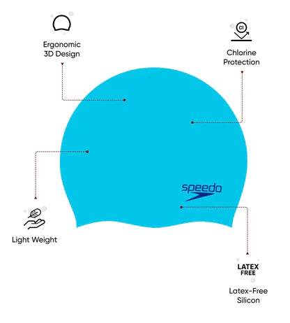 Speedo_Junior_Moulded_Silicone_Chlorine_Resistance_Swimming_Caps_Blue_Info_InstaSport
