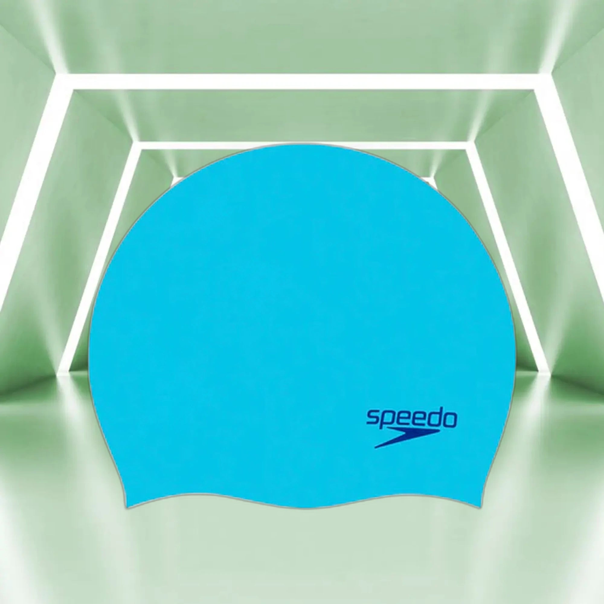 Speedo_Junior_Moulded_Silicone_Chlorine_Resistance_Swimming_Caps_Blue_Main_InstaSport