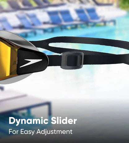 Speedo_Mariner_Pro_Mirror_Lens_Adult_Swimming_Goggles_Black_Orange_Dynamic_Sliders_InstaSport