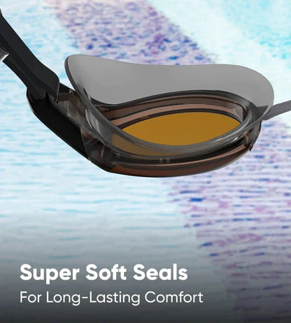Speedo_Mariner_Pro_Mirror_Lens_Adult_Swimming_Goggles_Black_Orange_Soft_Seals_InstaSport