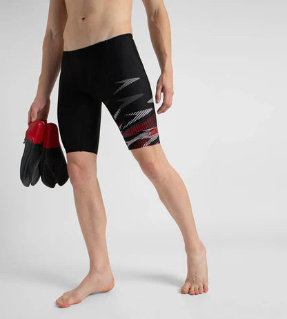 Speedo_Mens_Endurance_10_Hyperboom_Print_V_Swimming_Jammers_Red_Main_InstaSport