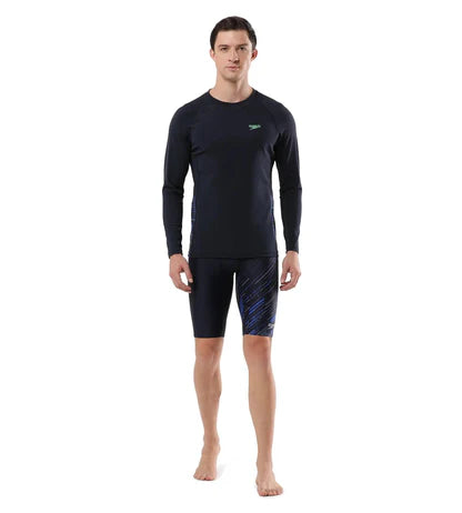 Speedo Men's Endurance+ Long Sleeve Splice Suntop
