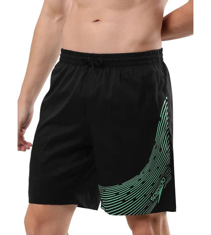 Speedo_Mens_Xpress_Lite_Essential_Medley_Logo_Printed_Swimming_Green_WaterShorts_Left_InstaSport