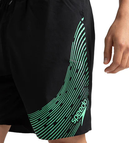 Speedo_Mens_Xpress_Lite_Essential_Medley_Logo_Printed_Swimming_Green_WaterShorts_Logo_InstaSport