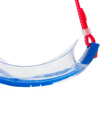 Speedo_Rift_Junior_Clear_Lens_Swimming_Goggles_Lava_Red_Blue_Clear_Frame_InstaSport