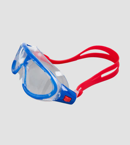 Speedo_Rift_Junior_Clear_Lens_Swimming_Goggles_Lava_Red_Blue_Clear_Main_InstaSport