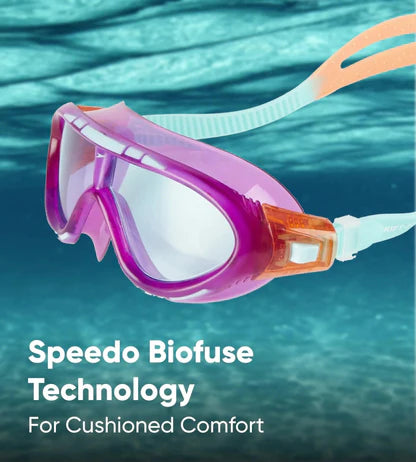 Speedo_Rift_Junior_Clear_Lens_Swimming_Goggles_Lava_Red_Blue_Clear_Technology_InstaSport