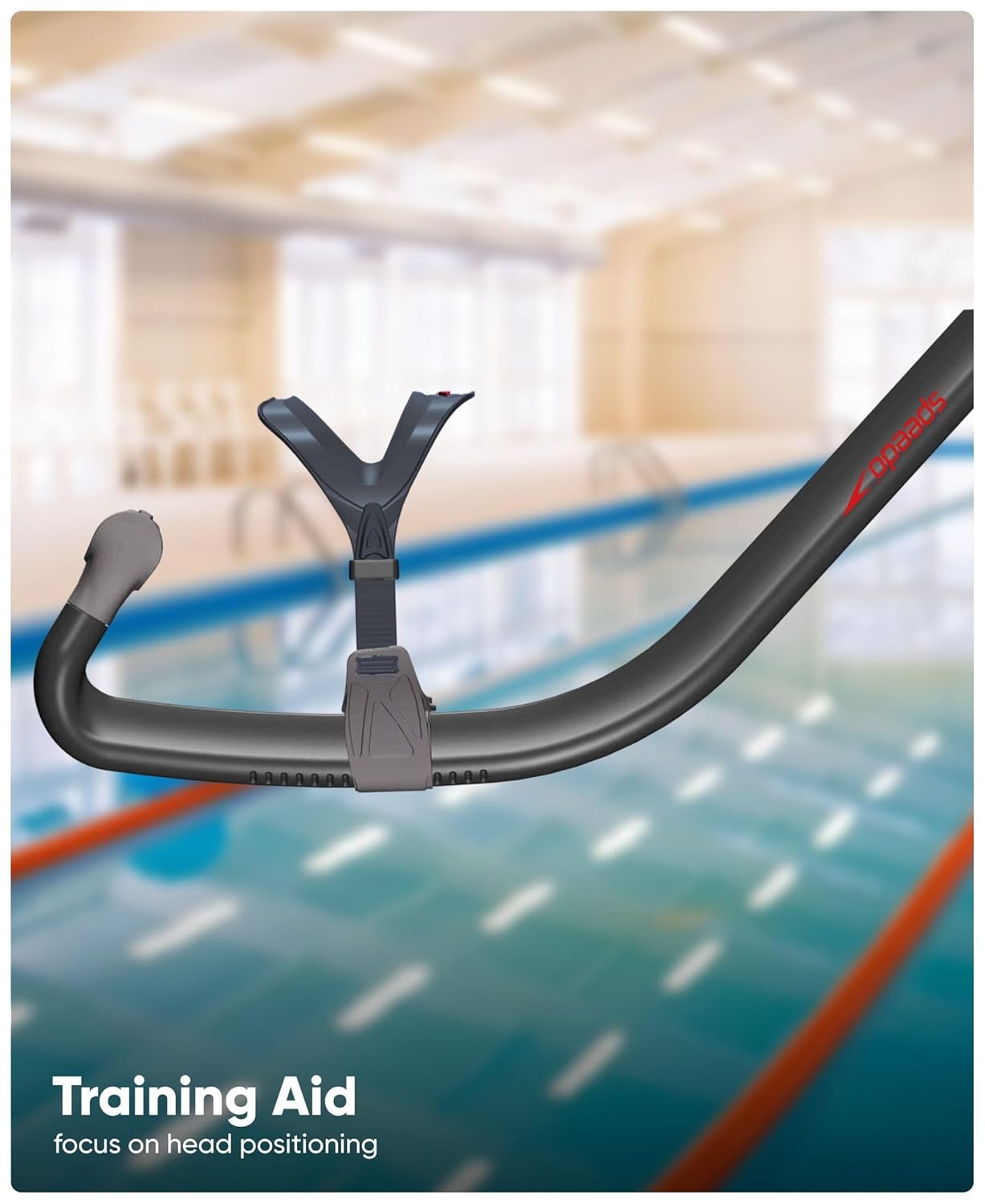 Speedo_Unisex_Bullet_Head_Centre_Snorkle_Black_Smoke_Comfortable_Training_Aid_InstaSport