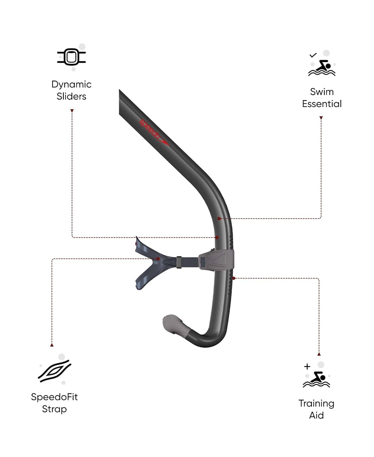 Speedo_Unisex_Bullet_Head_Centre_Snorkle_Black_Smoke_Info_InstaSport