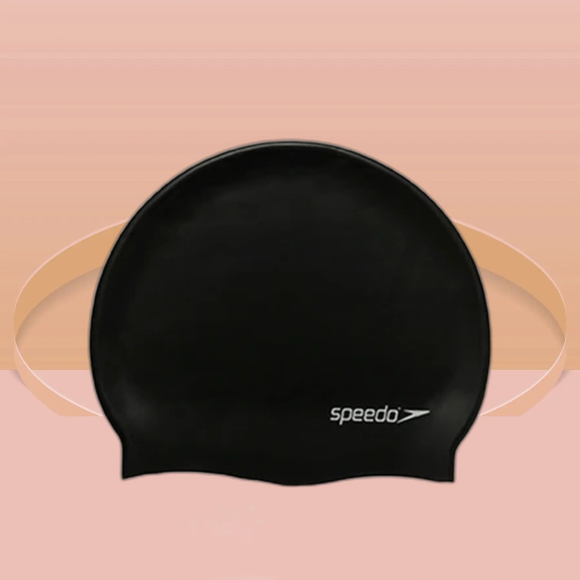 Speedo_Unisex_Flat_Silicone_Adult_Swimming_Cap_Black_Main_InstaSport