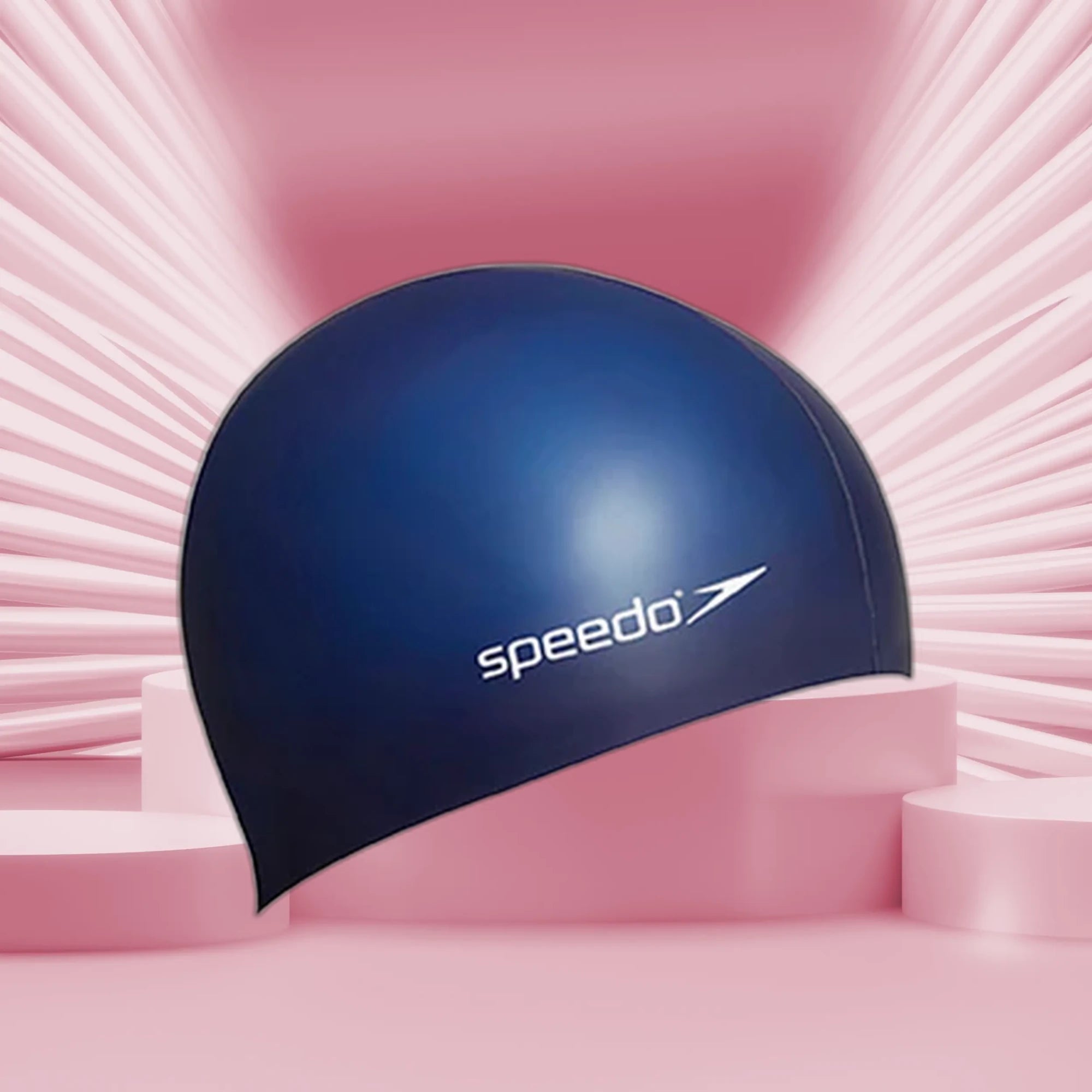 Speedo_Unisex_Flat_Silicone_Adult_Swimming_Cap_Navy_Main_InstaSport