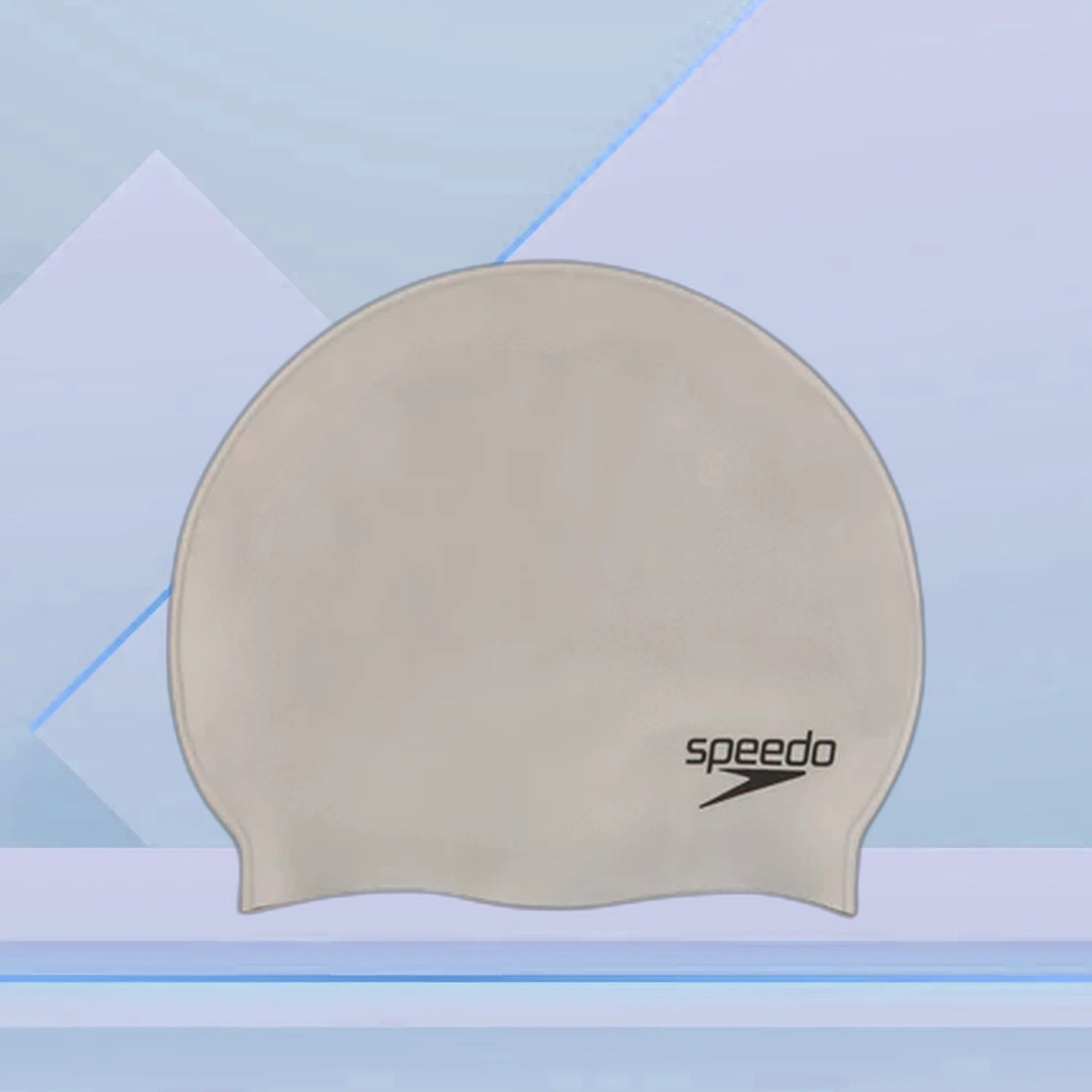 Speedo_Unisex_Flat_Silicone_Adult_Swimming_Cap_Navy_Silver_InstaSport