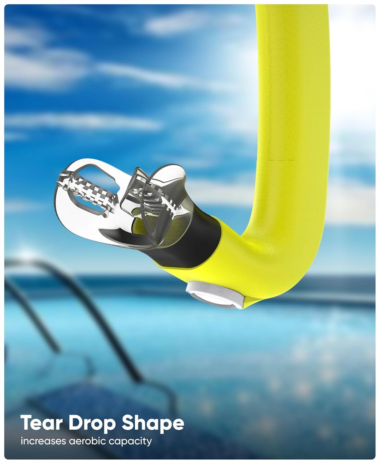 Speedo_Unisex_Junior_Centre_Head_Snorkel_Yellow_Tear_Drop_Shape_InstaSport
