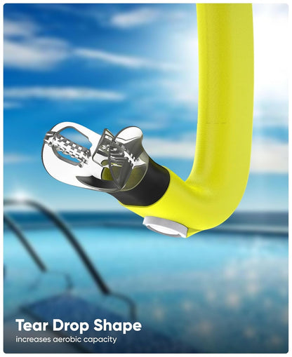 Speedo_Unisex_Junior_Centre_Head_Snorkel_Yellow_Tear_Drop_Shape_InstaSport