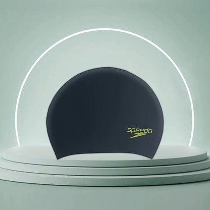 Speedo_Unisex_Junior_Long_Hair_Chlorine_Resistant_Swimming_Cap_Blue_Main_InstaSport