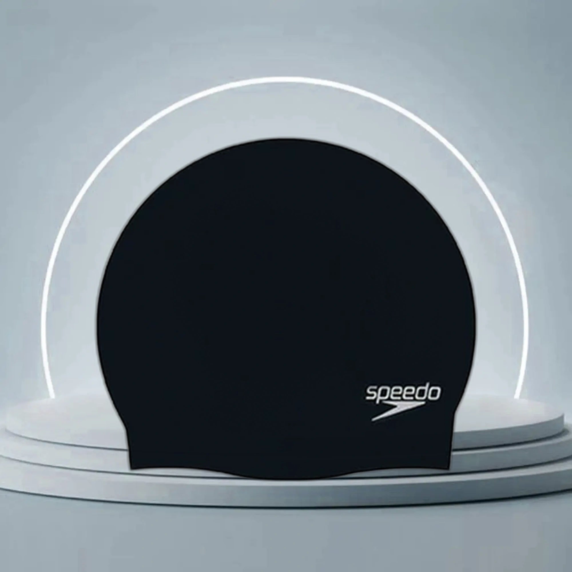 Speedo_Unisex_Moulded_Silicone_Adult_Swimming_Caps_Black_Main_InstaSport