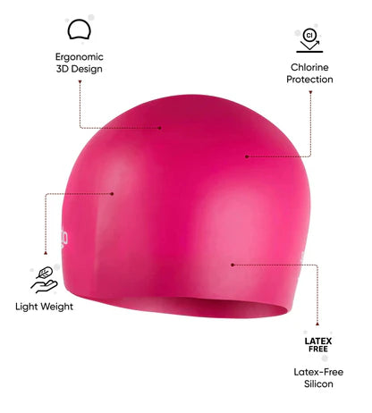 Speedo_Unisex_Moulded_Silicone_Swimming_Cap_Purple_Info_InstaSport