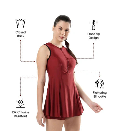 Speedo_Womens_Endura_Brite_Closed_Back_Swimdress_OxyBlood_Black_Info_InstaSport