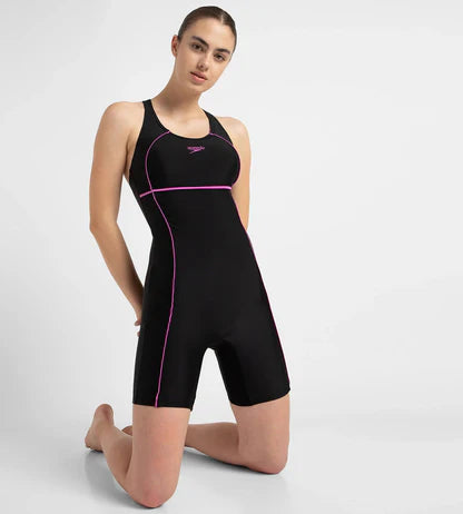 Speedo_Womens_Endurance10_Classic_Racerback_Swimming_Suit_Black_Neon_Violets_Main_InstaSport