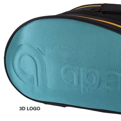 Apacs Triple Zipper (2811 - T) Badminton Kitbag - Turquoise - InstaSport