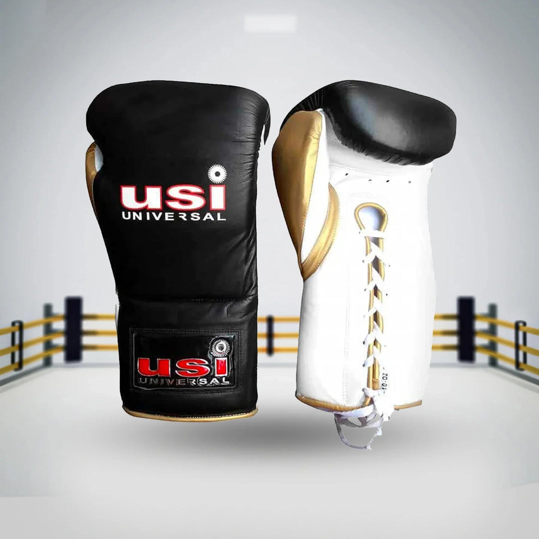 USI Pro Contest Boxing Gloves (Black) - InstaSport