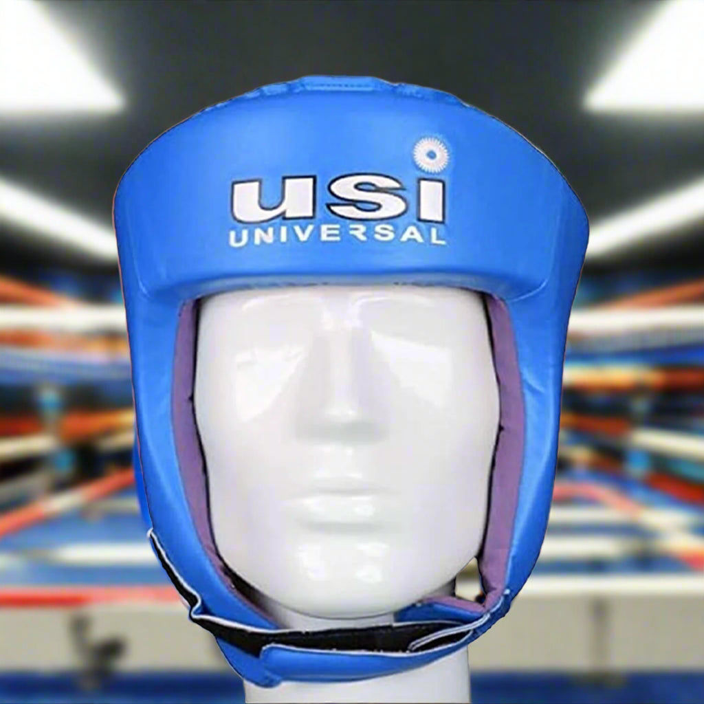 USI_Universal_Boxing_Lite-Contest_Head_Guard_Blue_Frontview_Instasport