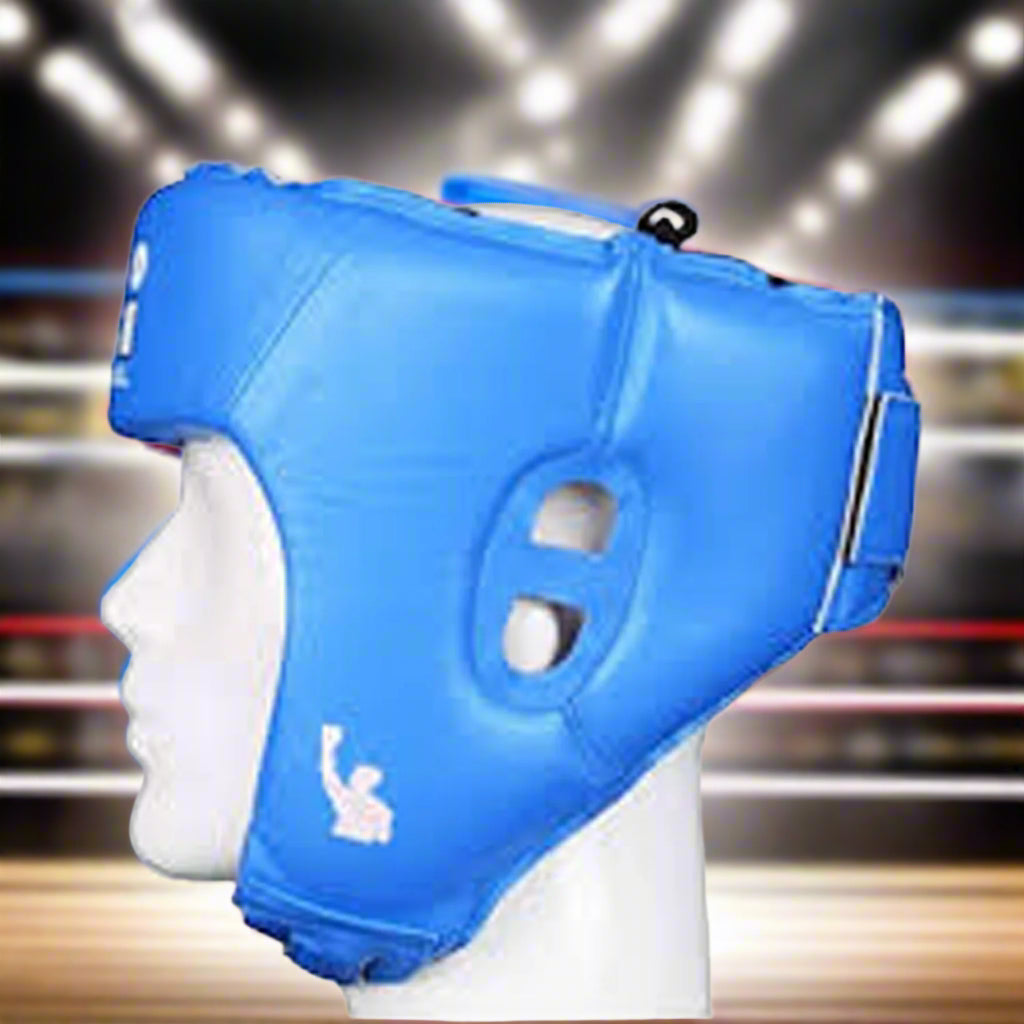 USI_Universal_Boxing_Lite-Contest_Head_Guard_Blue_Sideview_Instasport
