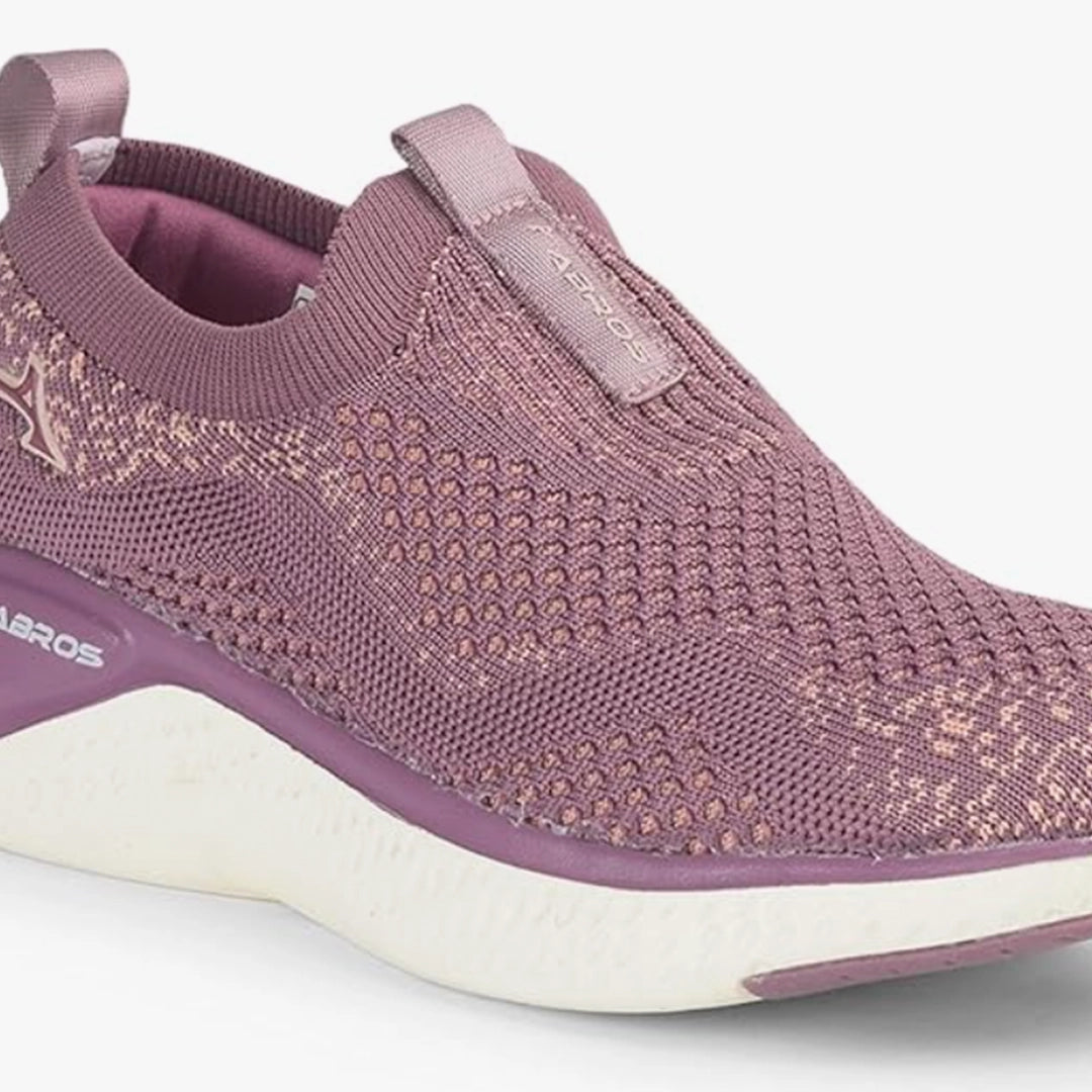 ABROS Women's Pearl Sports Shoes/Sneakers - Mauve/Peach