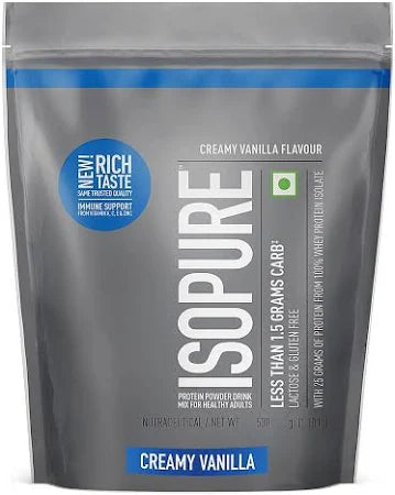 Isopure Low Carb 100% Whey Protein Isolate Powder - Creamy Vanilla - InstaSport