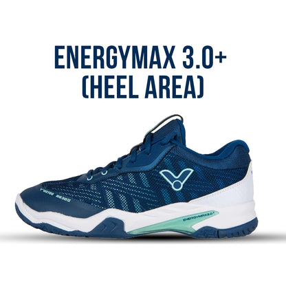 Victor A830 IV Badminton Shoes - Blue/White