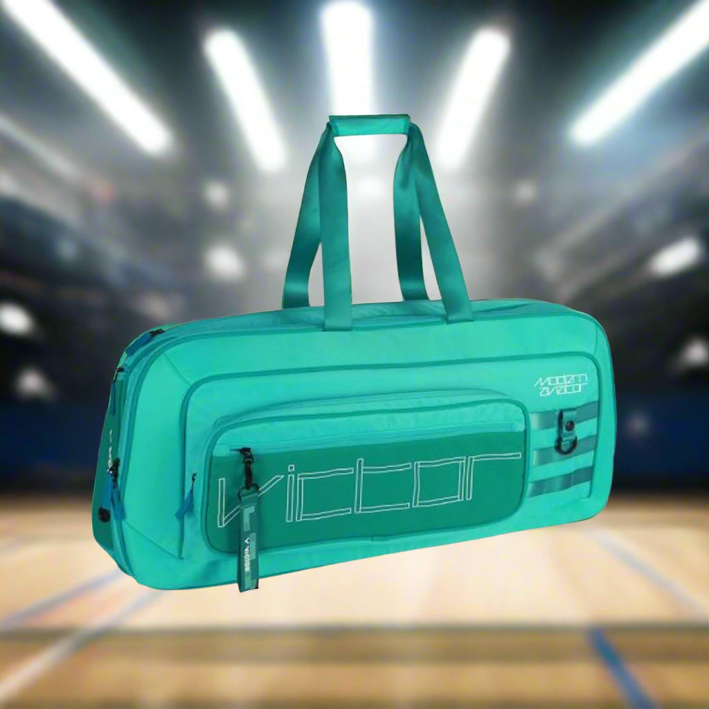 Victor_BR5612_Rectangular_Badminton_Racket_Green_KitBag_Front_Instasport