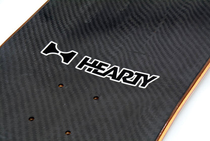 Hearty Deck TRIPLE SKULL 7.375" To 8.25"-Carbon Top - InstaSport