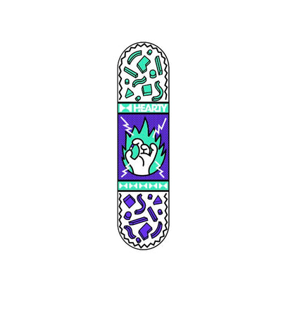 Hearty Skateboard Deck Take a Chill Pill Teal Blue- 8.0", 8.125" & 8.25" - InstaSport