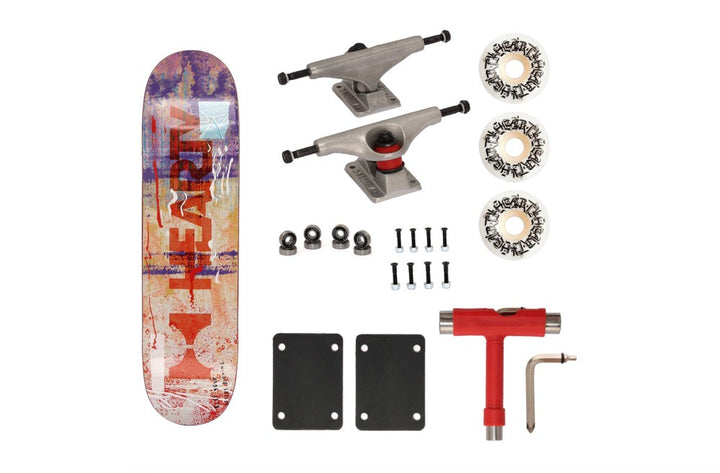 Hearty Pro-Complete Skateboard Pack- Unassembled- 8.0" & 8.25"-Urban Surge Gen-2 ( Purple )