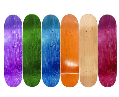 Blank Skateboard Deck- Sizes 7.0", 7.375" & 7.5" (Best for Kids Under 10 Years Old) - InstaSport