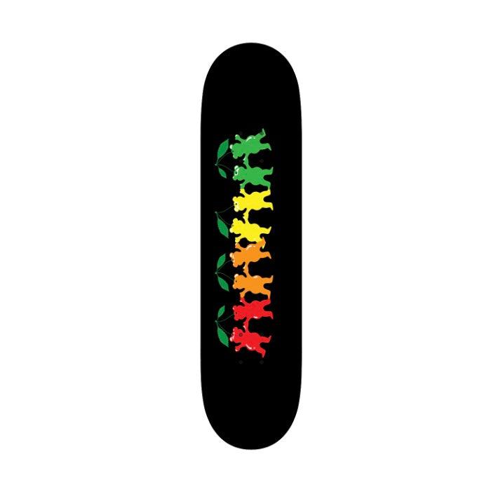 GRIZZLY TASTE THE RAINBOW DECK- BLACK- 8.0"