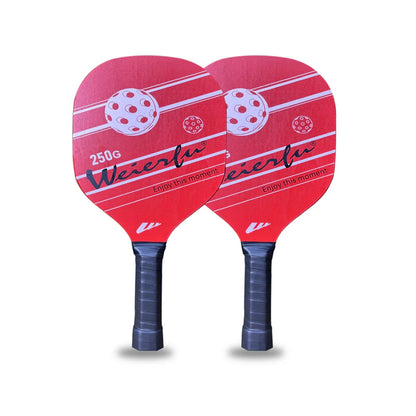 Weierfu Wooden Pickleball Paddle Set - Red