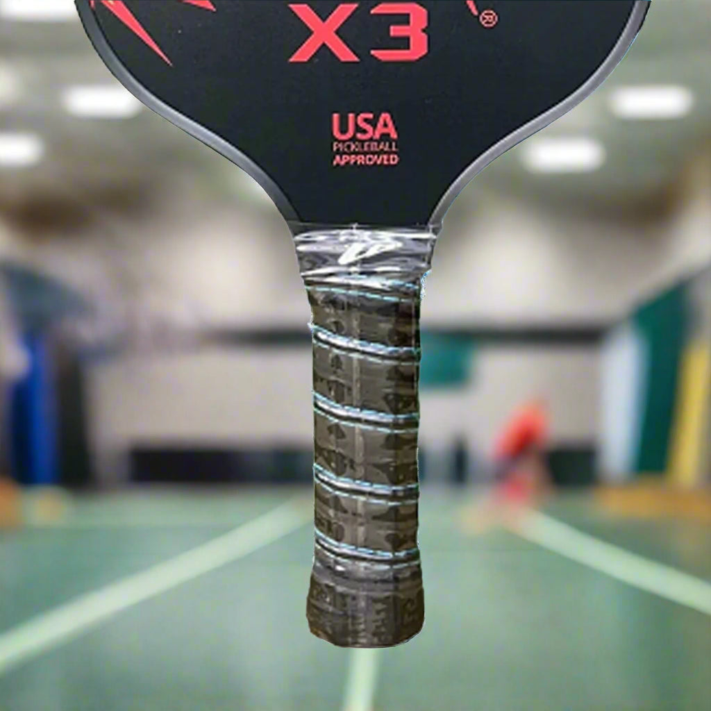 Weierfu_Graphite_Face_Platinum_Pickleball_Paddle_Set_Black_Fire_Handle_Instasport
