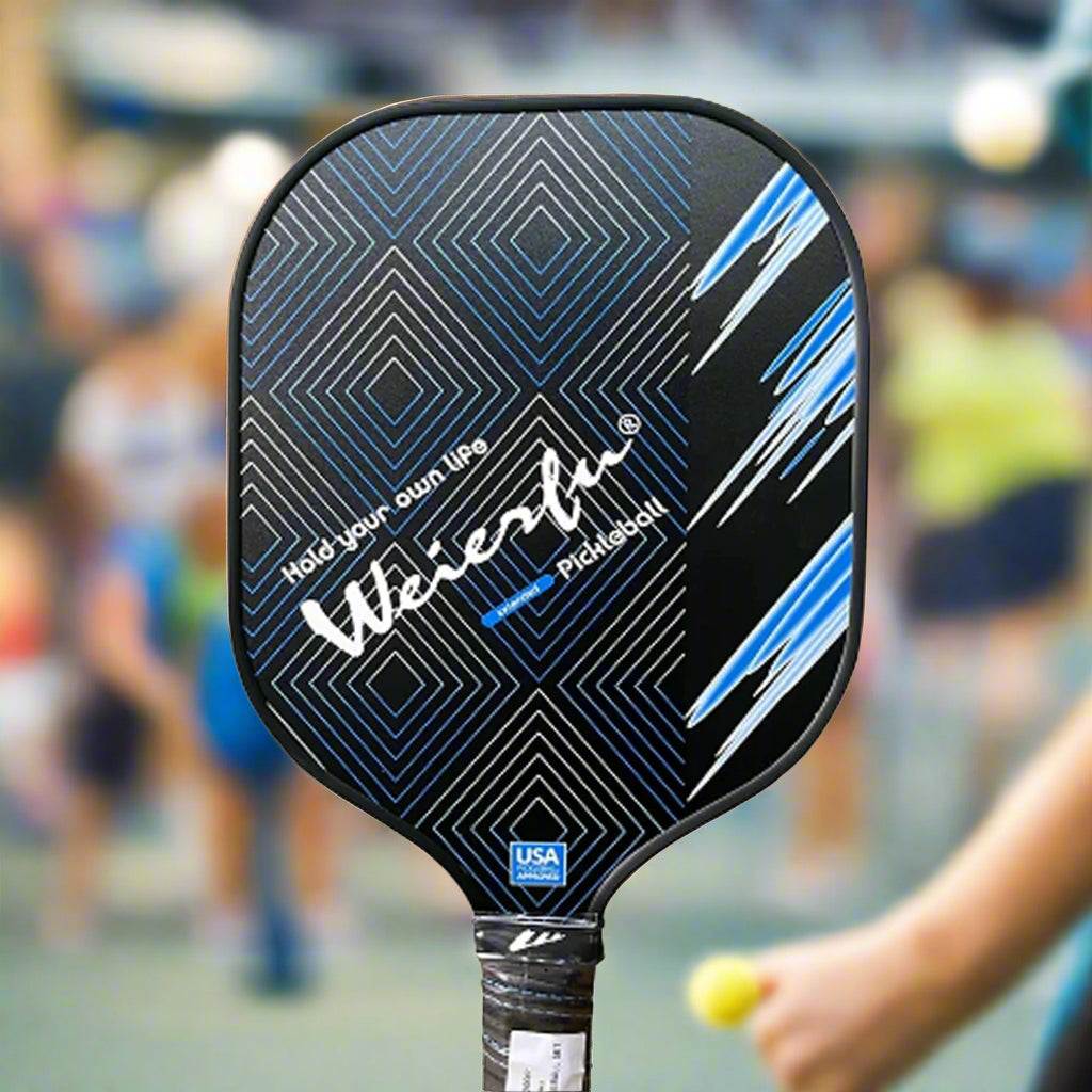Weierfu_Graphite_Face_Platinum_Pickleball_Paddle_Set_Black_Head_Instasport