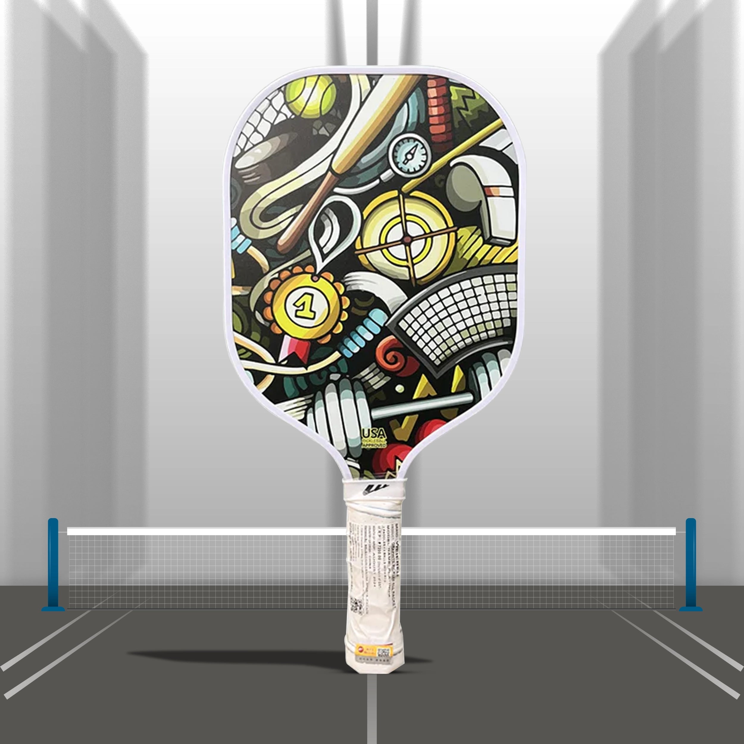 Weierfu_Graphite_Face_Platinum_Pickleball_Paddle_Set_Instasport