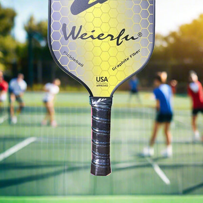 Weierfu Graphite Phase Silver Pickleball Paddle Set - Yellow
