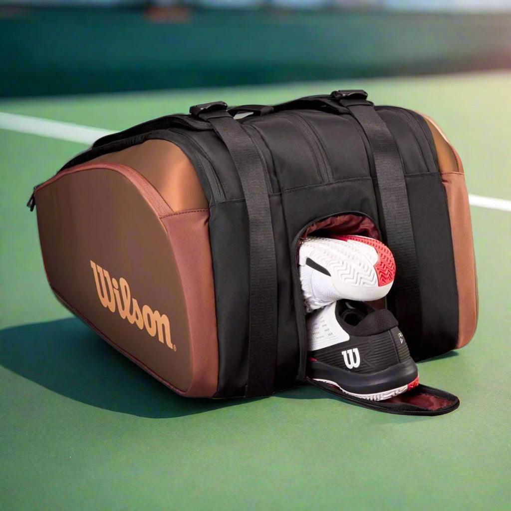 Wilson_ProStaff_V14_Super_Tour_TennisRacquet_Kitbag_15Pack_Open_Instasport