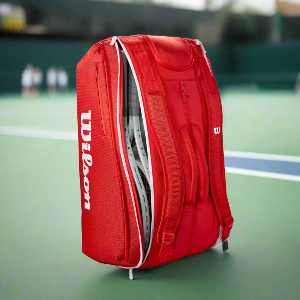 Wilson_Super_Tour_Tennis_Racquet_Kitbag_Red_Front_Instasport