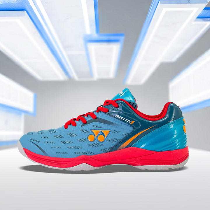 YONEX Akita Badminton Shoes (Neon Aqua/Bright Ocean) - InstaSport