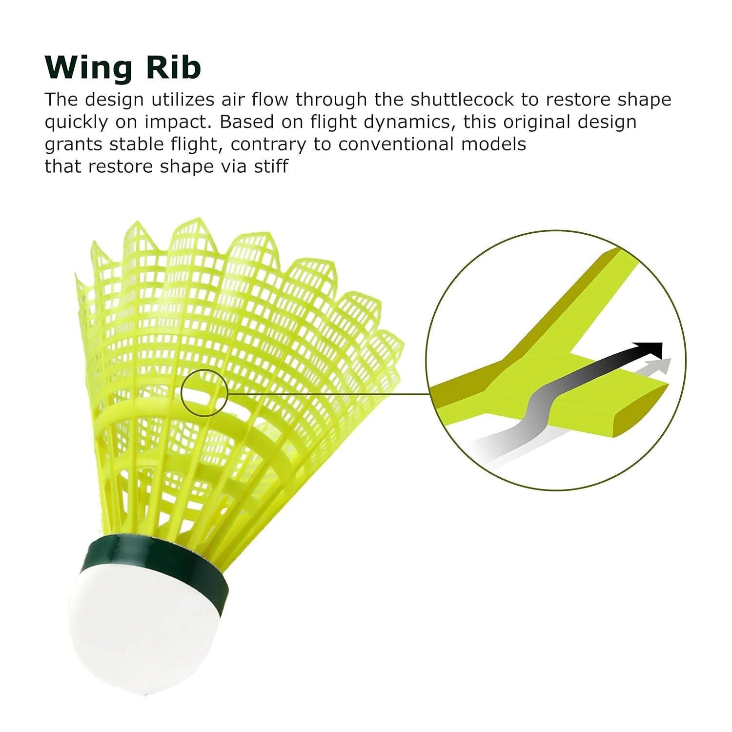 YONEXMavis2000_PackOf5_NylonBadmintonShuttlecock_GreenPack_wing_Instasport