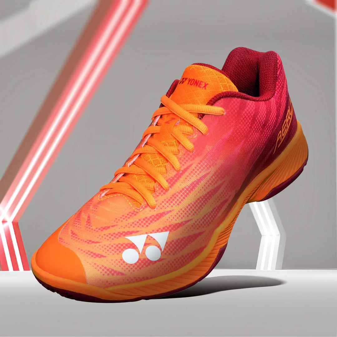 YONEX SHB Aerus Z2 Badminton Shoes for Men (Orange/Red) - InstaSport