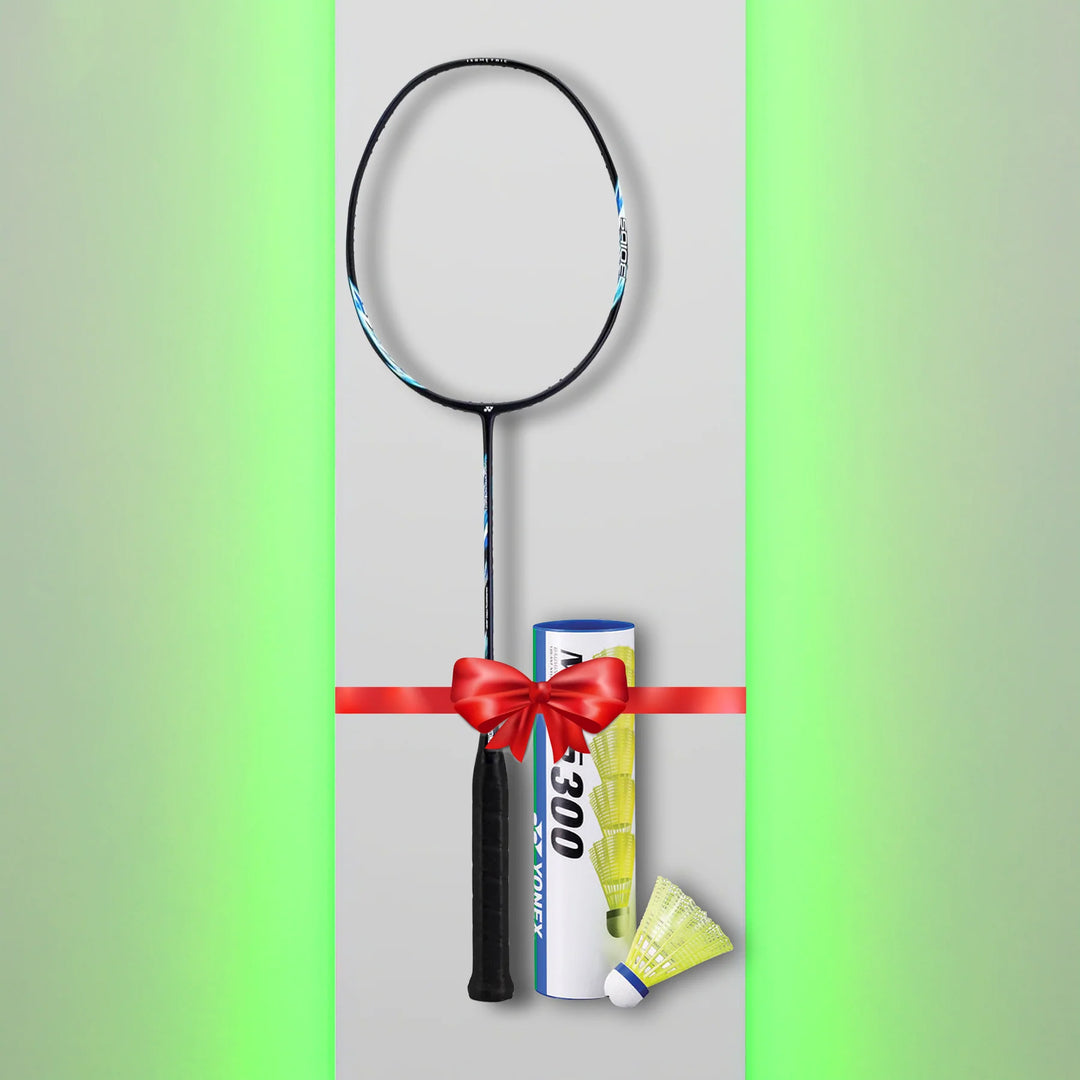 Yonex Astrox Lite 27i Badminton Racket + Mavis 300 Nylon Shuttlecock - InstaSport