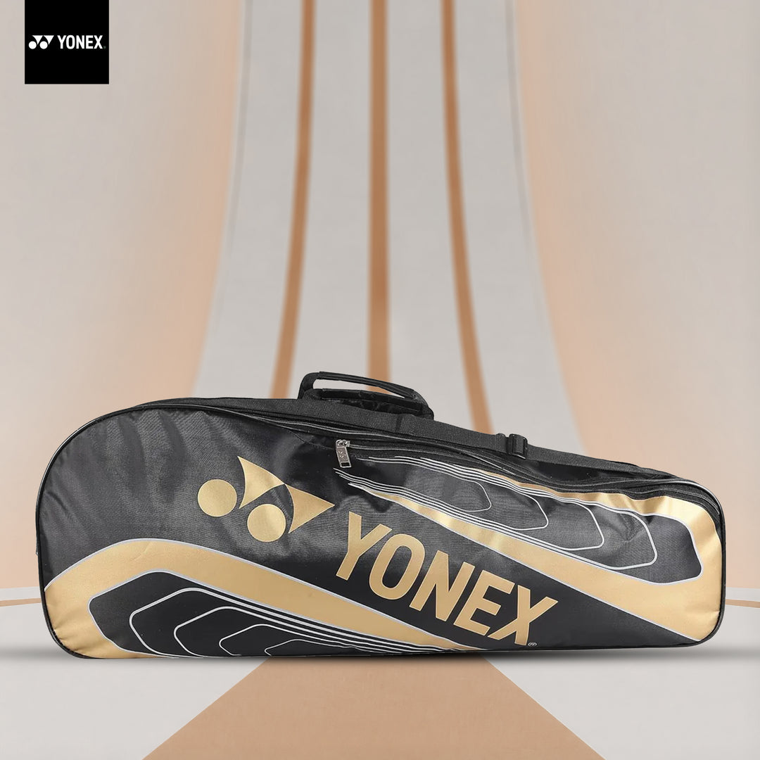 Yonex SUNR 23025 Badminton Kitbag (Black/Gold) - InstaSport
